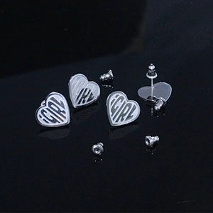 Heart Shape iGirl Stainless Steel Earrings Women