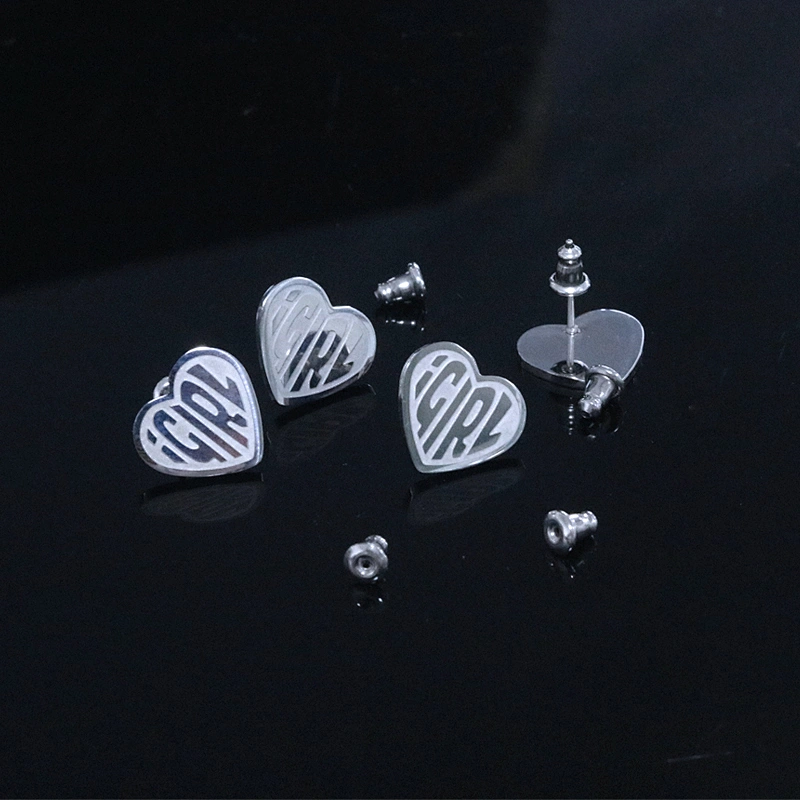 Heart Shape iGirl Stainless Steel Earrings Women