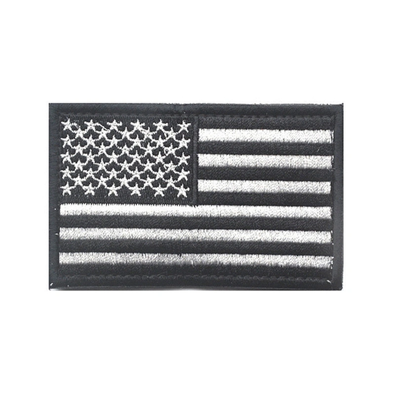 Custom American Flag Patch Iron on/Hook and Loop Patches Online