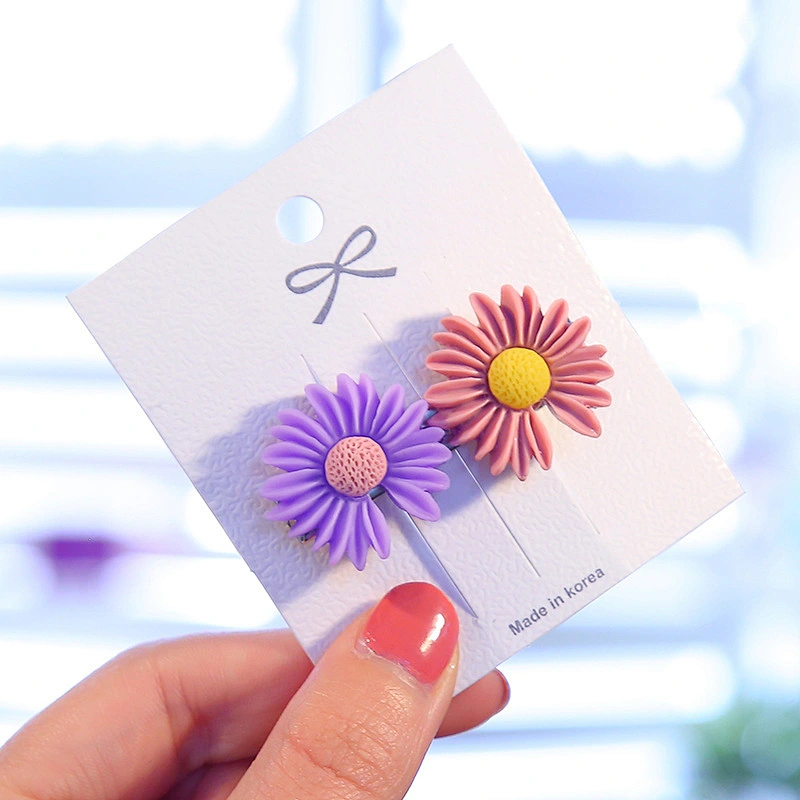 Cute Daisy Hairpin Korean Hair Clip Women Flowers Girl Duckbill Hair Accessories