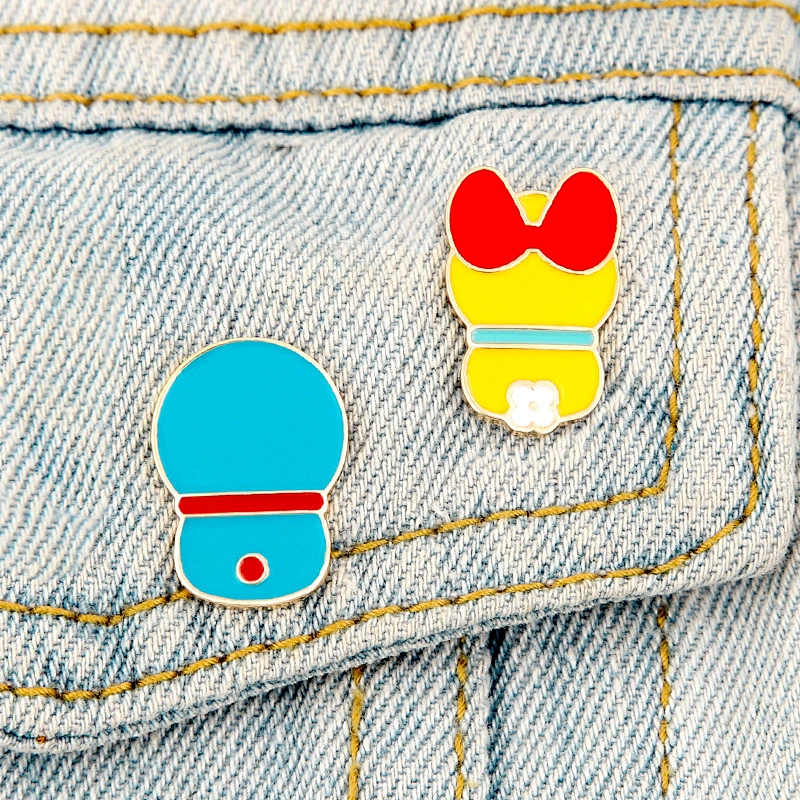 Japanese Cartoon Anime Lapel Pin Brooch Personality Couple Custom Enamel Pins Badge