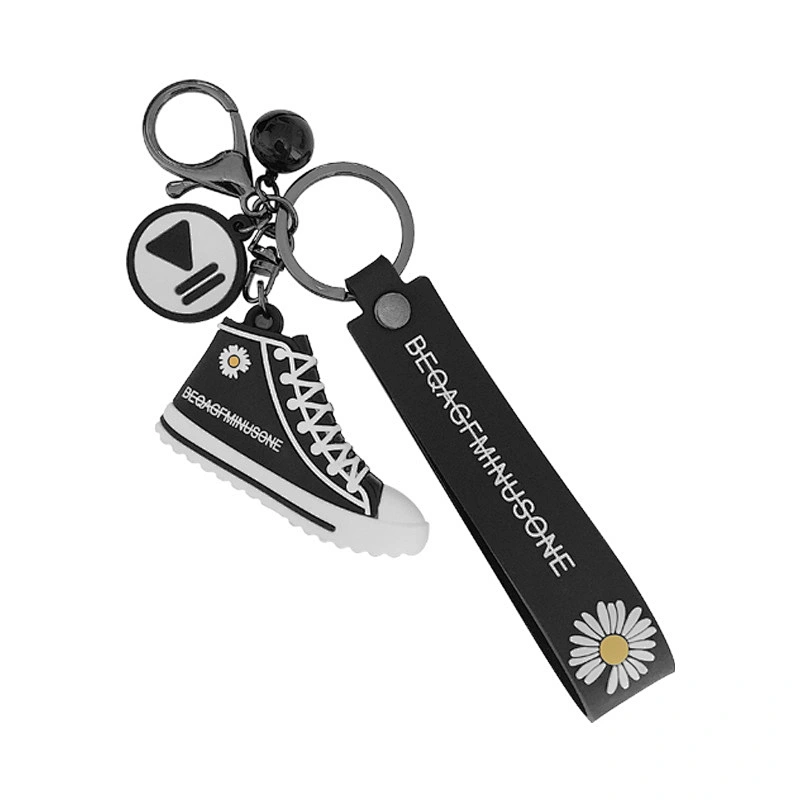 Little Daisy Keychain Pendant Cartoon 3D PVC Canvas Shoe Korean Bag Charm
