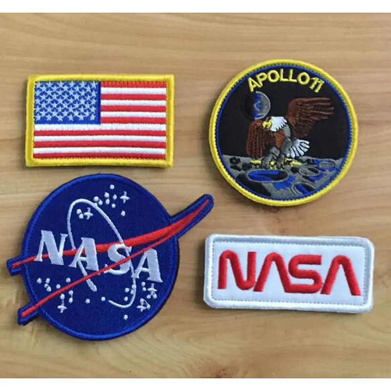 NASA badges embroidered iron on patches