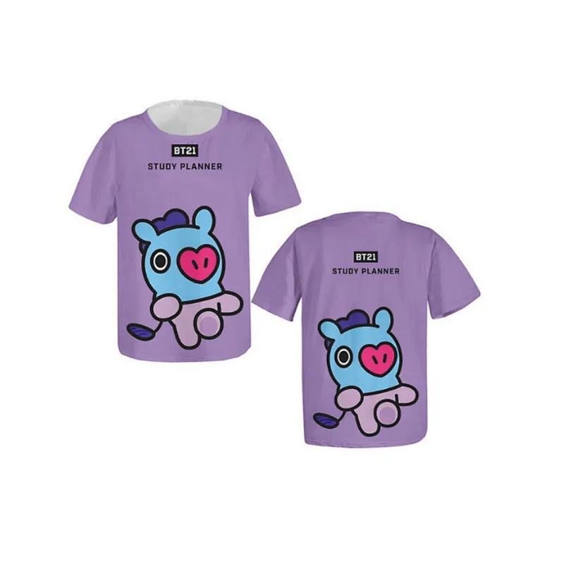 Hot Sell BTS Kpop silk cotton  Short Sleeve T-shirt