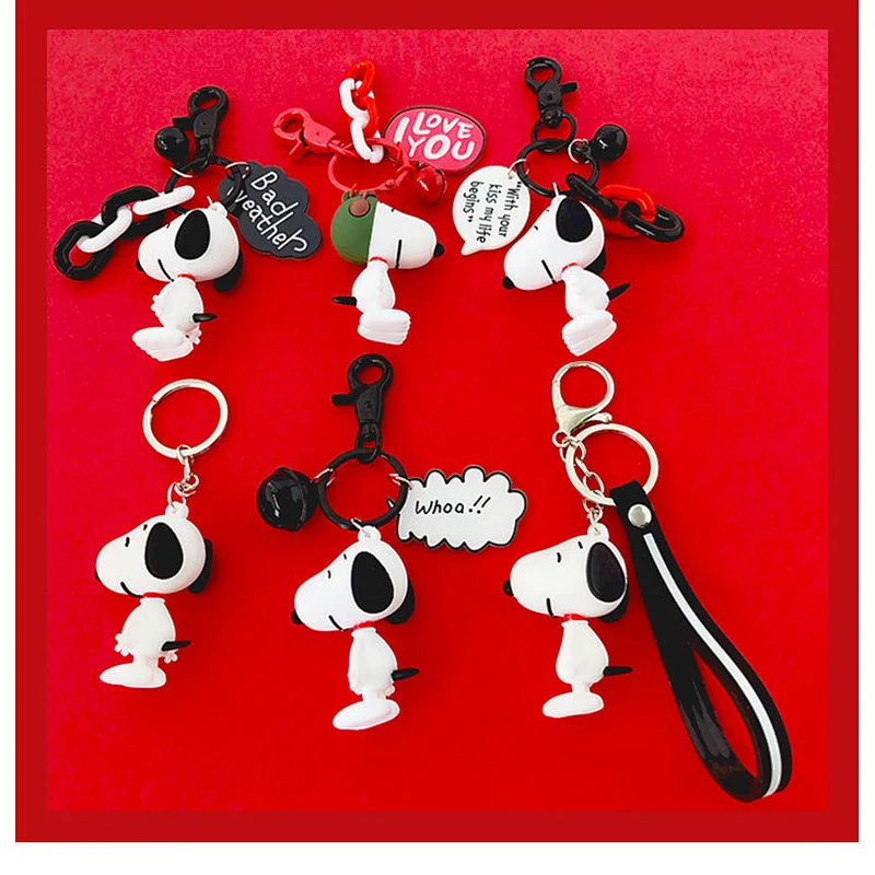 Cute 3D PVC Dog Bag Keychain Online Wholesale