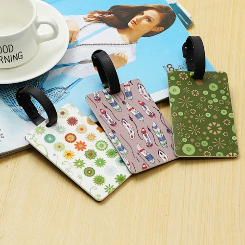 Spot Wholesale Fashion Personalized Printing Silicone Luggage Tag Soft Consignment Tag Listed PVC Tag Custom
