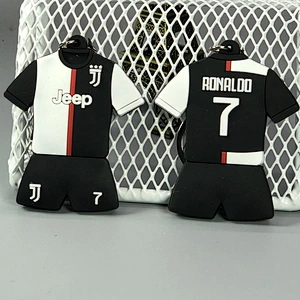 Football Star Custom 3D Soft PVC Jersey Keychain