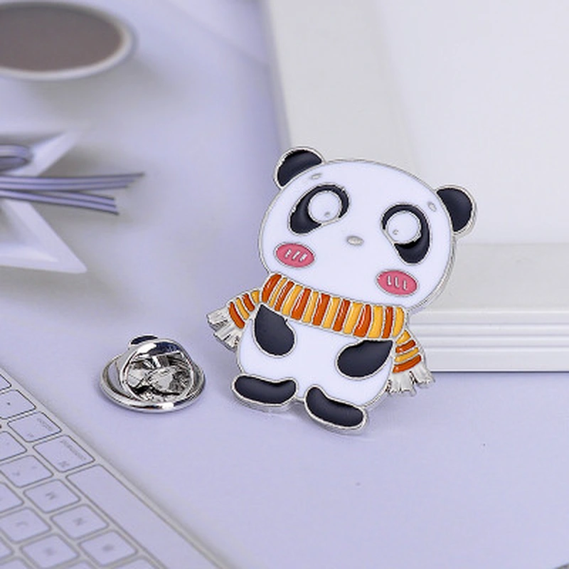 Cartoon Cute Panda Enamel Pin Brooch Animal Custom Pin Badge