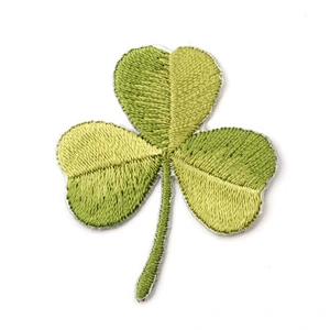 Two Styles Clover Iron on Embroidered Patches Custom