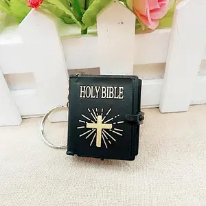Simulation Christian keychains Mini Bible Keychain