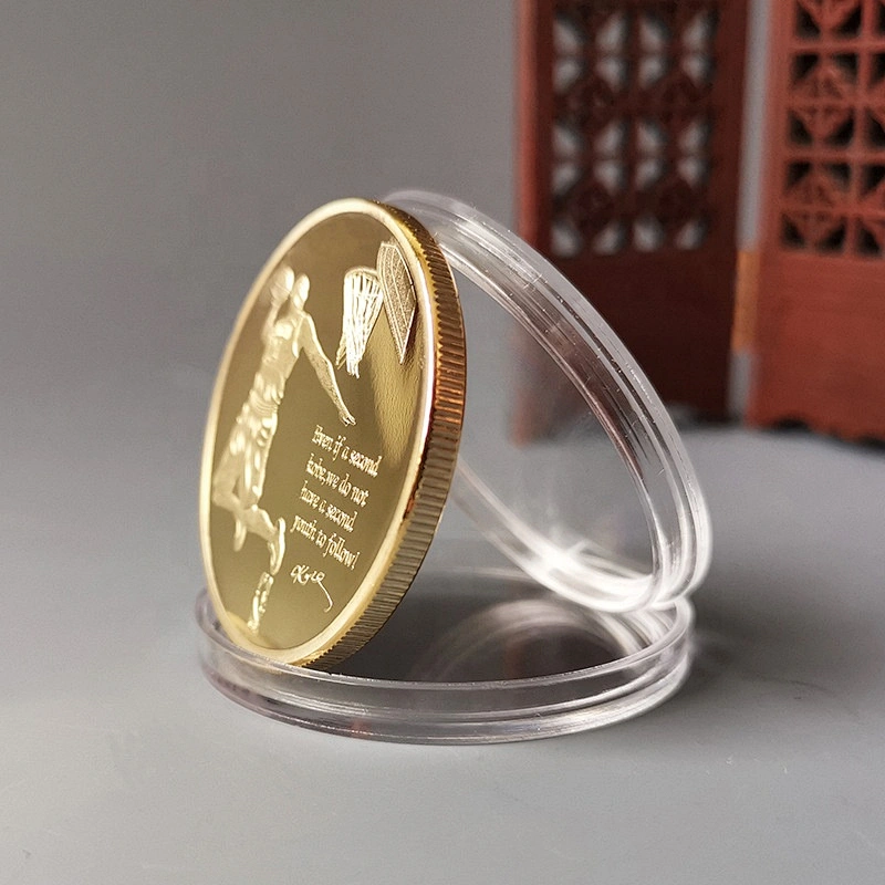 3D embossed souvenir coin of Kobe basketball career memorial