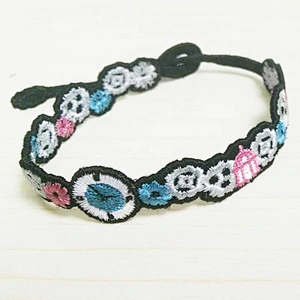 Hand catenary embroidered bracelet embroidery custom