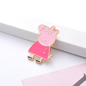 Cartoon Anime Cute Piggy Brooch Bag Pins Clothing Accessories Badge Lapel Pin Factory Wholesale