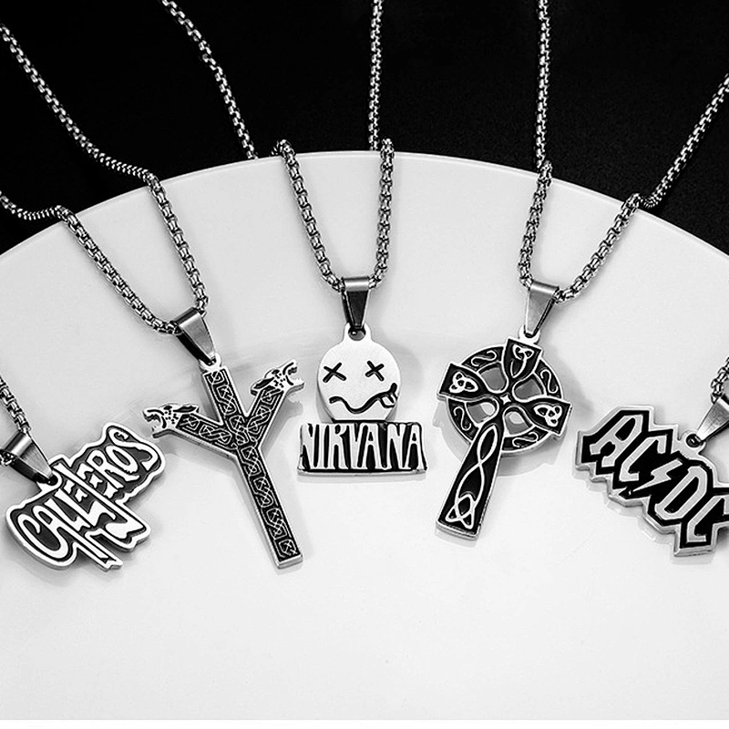 New Hip-hop Titanium Steel Necklace Nightclub BF Necklaces