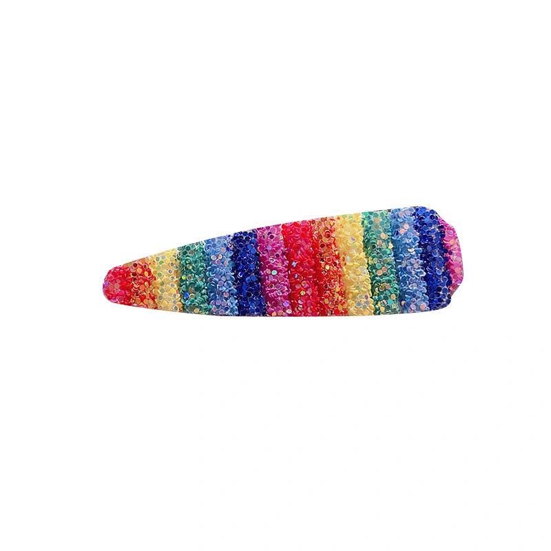 Colorful Girl Hair Accessories Women Sequins Rainbow Korean BB Hair Clip