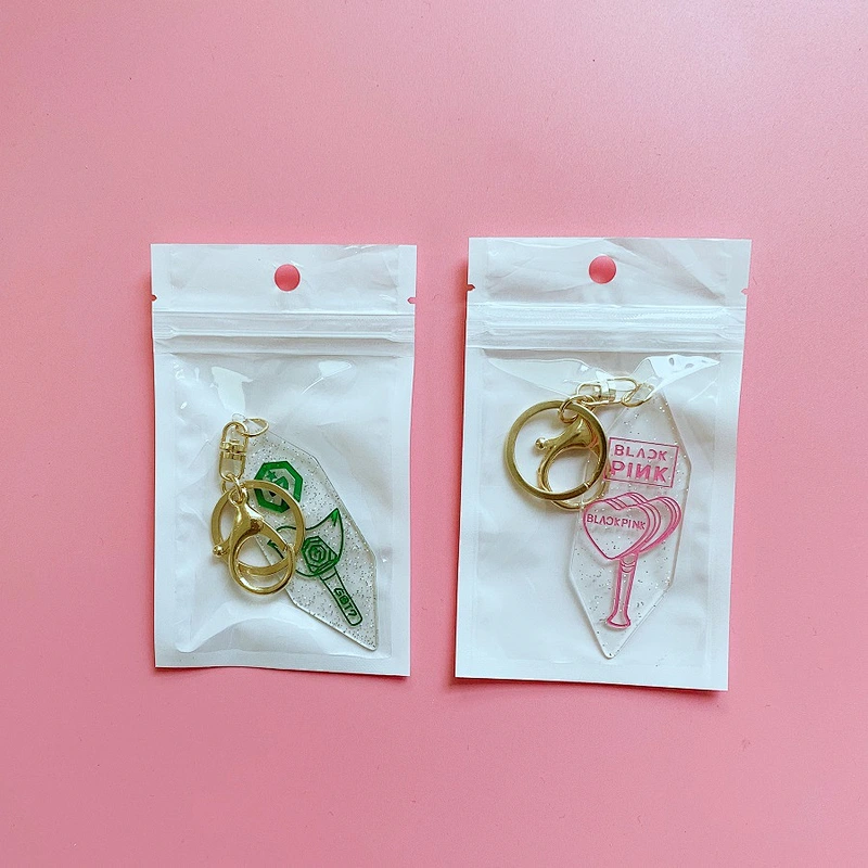 BTS BLACKPINK EXO GOT7 Acrylic Glitter Keychain