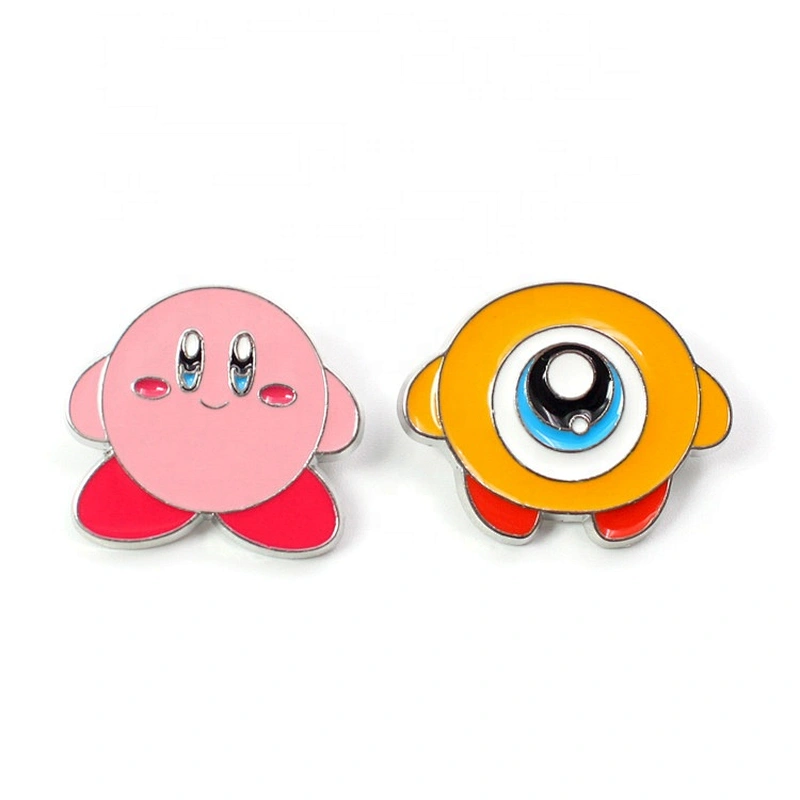 Custom paper card packaging magic eyes enamel lapel pin badge