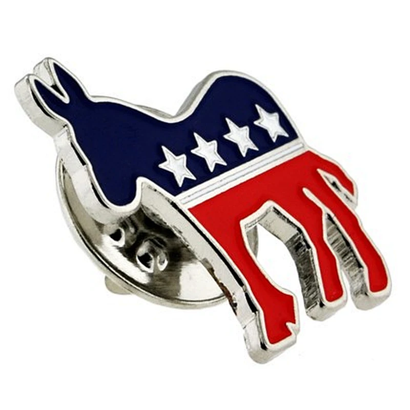 Democrat Donkey Custom Hard Enamel Pin