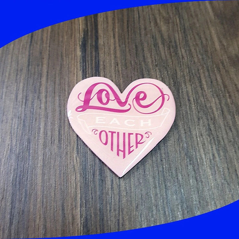 Off set printing epoxy badge soft magnet magnetic fridge magnets