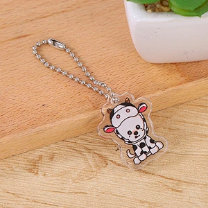 Cute Cartoon Animal Clear High Quality Print Acrylic Pendant Keychain Maker