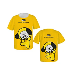 Hot Sell BTS Kpop silk cotton  Short Sleeve T-shirt
