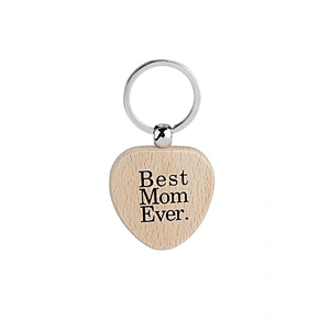 Custom Print Wood Keychain Best Dad/Nana/GIgi/Mom Ever Wooden Keyring Keychain Souvenir