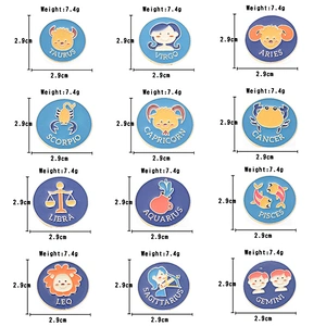 Twelve Constellation Custom Enamel Pin Brooch Cartoon Aquarius Virgo Badge Manufacturer