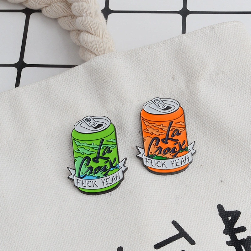 Cola cans badge drink beverage cans lapel pin