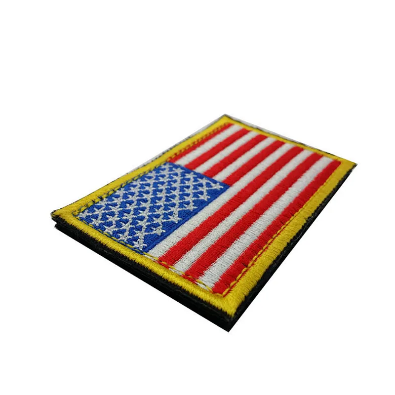 Chinese factory USA EmbroideryPatch with hook and loop