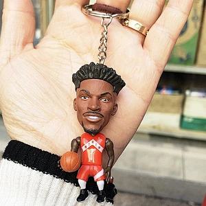 Basketball Fan 3D Player Keychain Figurine