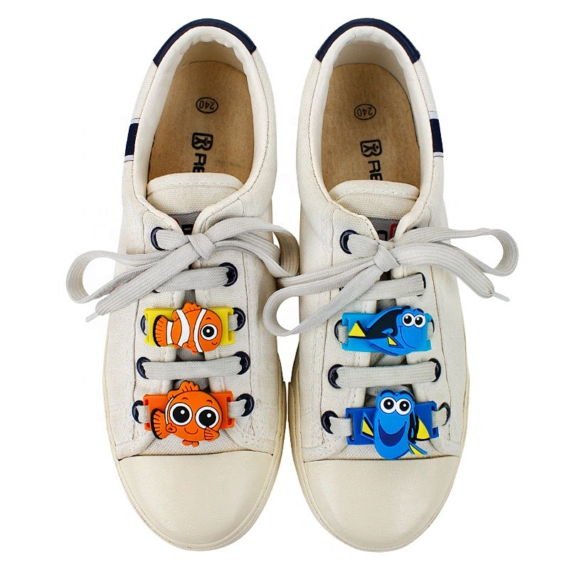 Cute cartoon sesame street bear cat rabbit totoro canvas shoe lace buckle pvc patches