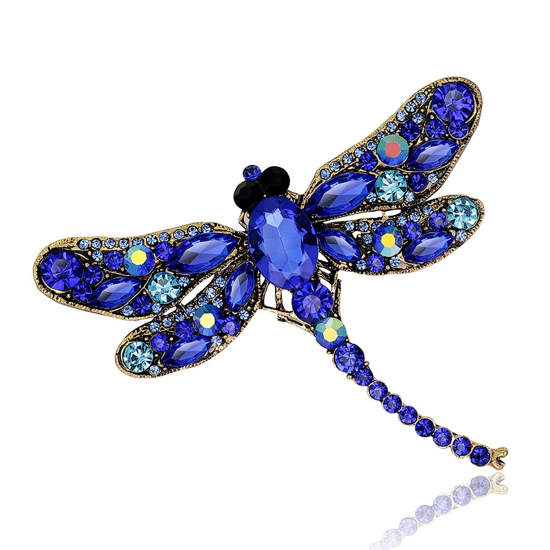 European and American Retro Big Dragonfly Animal Brooch Fashion Brooches