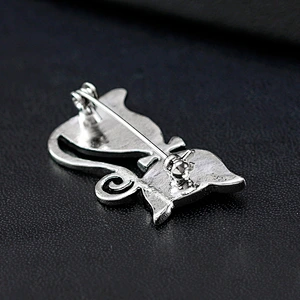 Fashion Cartoon Cute Cat Gold Plated Kitten Wholesale Bulk Brooch