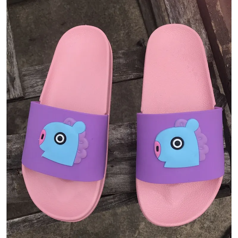 Hot sale BTS kpop Sandals Summer rubber slipper