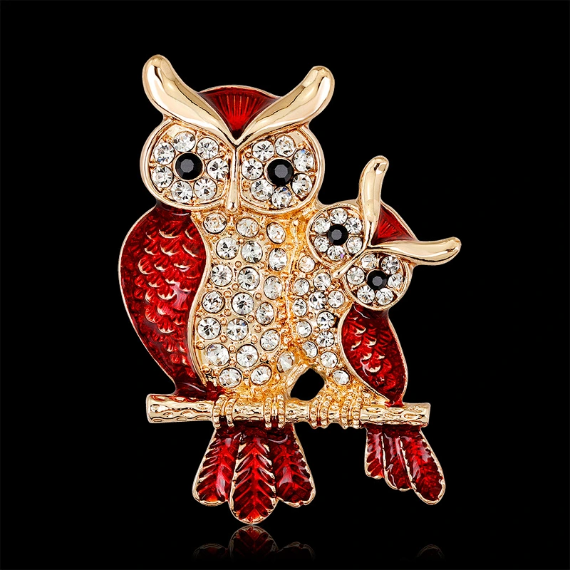 Korean High-grade Brooch Fashion Owl Safety Pin Brooches for Women
