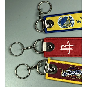 Custom Double Sides Various Basketball Team Woven Keychain
