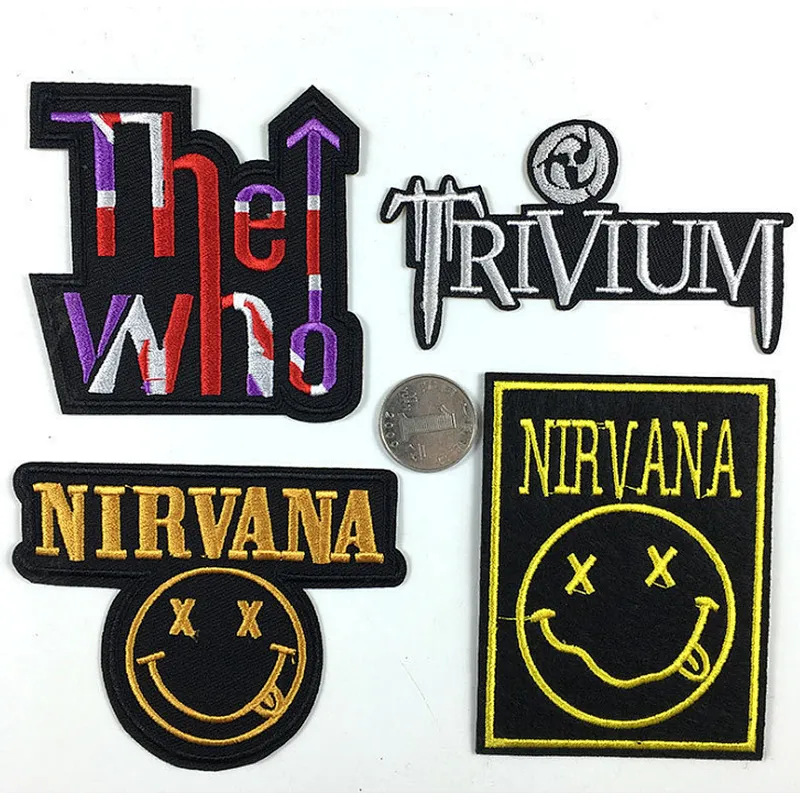 Ready stock Nirvana rock band Embroidery Patch