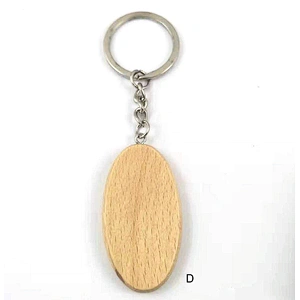 8 Shapes Custom Logo Wood Keychain Blanks Wooden Key+Chains