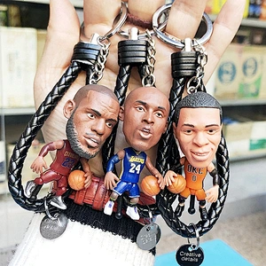Basketball Star Figurine Basketball Fan Gift 3D Player Keychain