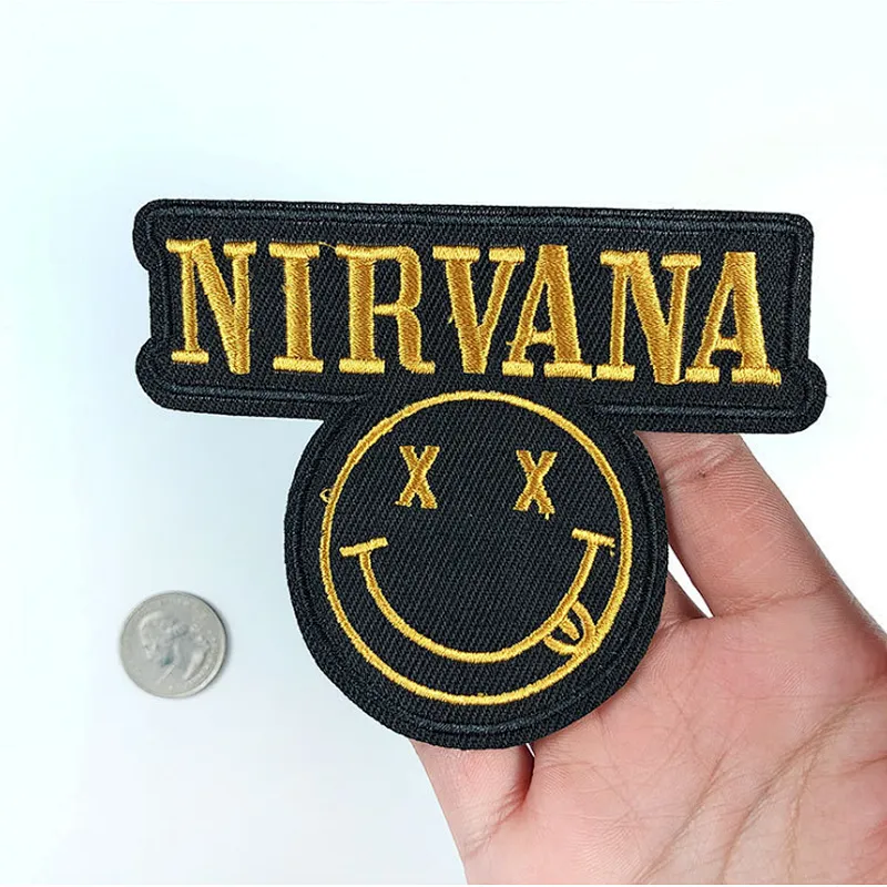 Ready stock Nirvana rock band Embroidery Patch