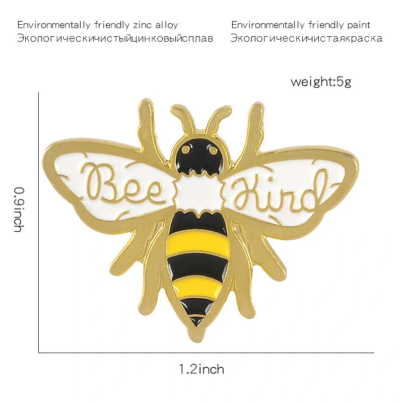 Enamel Pin Manufacturer Soft Enamel Gold Metal Bee Pins Custom