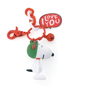 Cute 3D PVC Dog Bag Keychain Online Wholesale