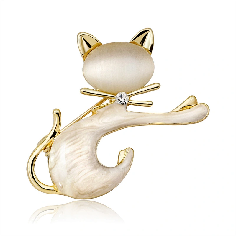 Japanese Cute Simple Brooch Personalized Fashion Cat Animal Brooch for Women