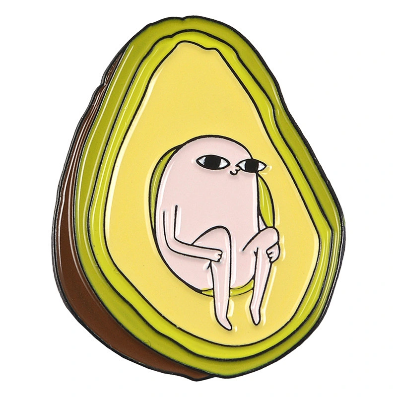 wholesale fruit shape avocado enamel lapel pins