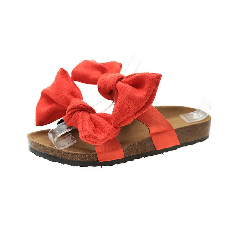 Hot sale Summer women bow slippers sandals slides