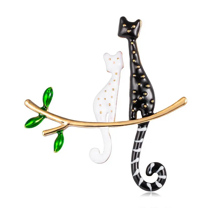 Creative Animal Cat Brooch Cute Little Kitty Lady Brooch