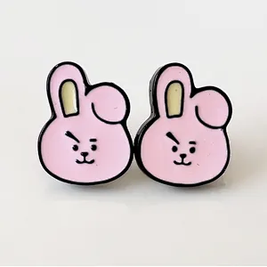 Hot sale BTS kpop enamel earring stud