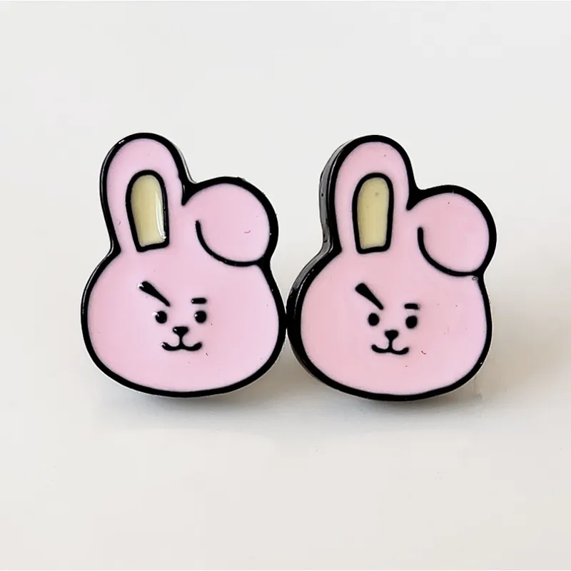 Hot sale BTS kpop enamel earring stud