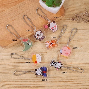Cute Cartoon Animal Clear High Quality Print Acrylic Pendant Keychain Maker