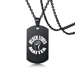 George Floyd Fight for Fairness Black Lives Matter I Can't Breathe Protest Men Women Necklace